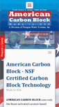 Mobile Screenshot of americancarbonblock.com
