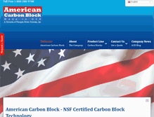 Tablet Screenshot of americancarbonblock.com